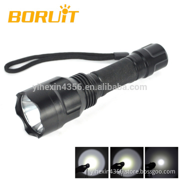 Boruit CREE L2 LED Torch Flashlight Police Flashlight